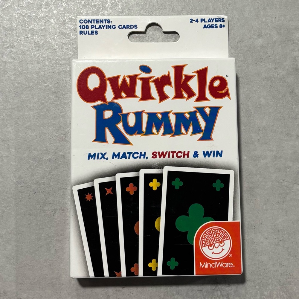 Qwirkle Rummy Card Game NWOT - Mix, Match, Switch and Win